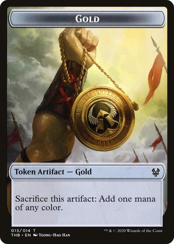 Human Soldier // Gold Double-Sided Token (Back)