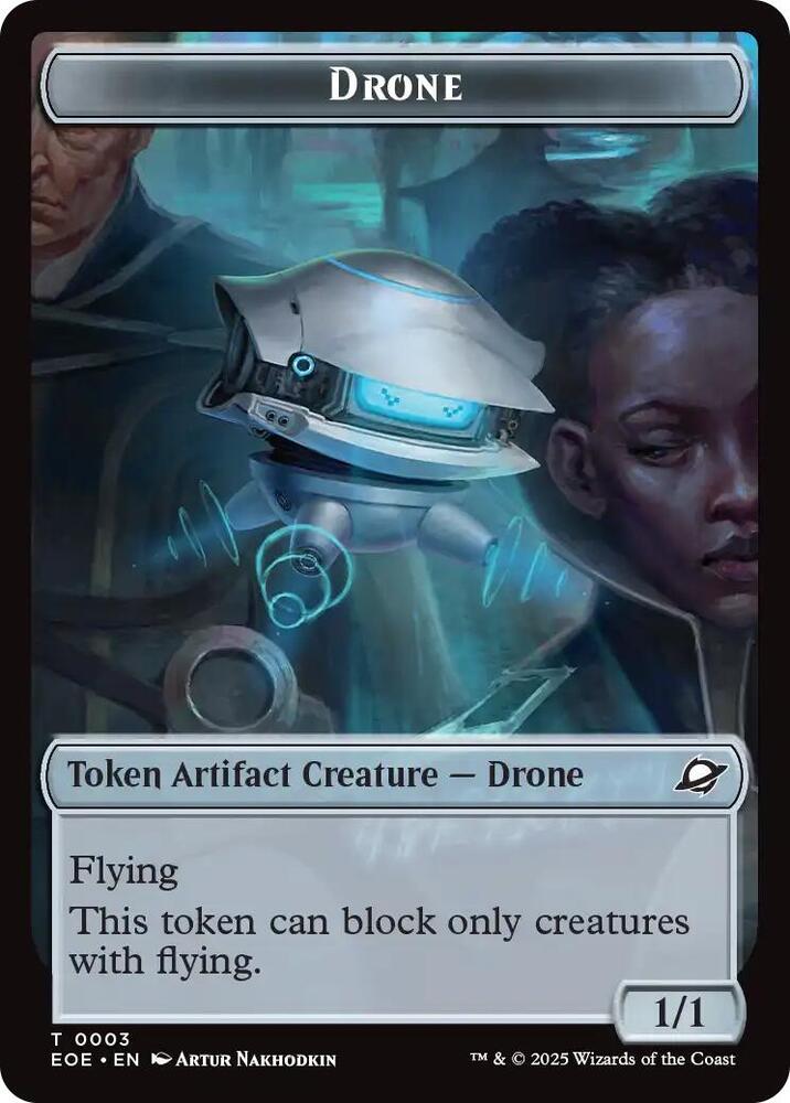 Robot // Drone Double-Sided Token (Back)