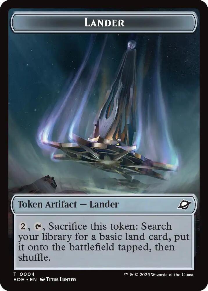 Robot // Lander (0004) Double-Sided Token (Back)