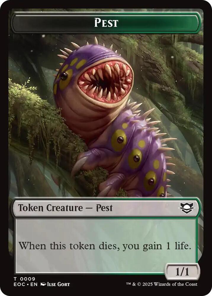 Bird // Pest Double-Sided Token (Back)