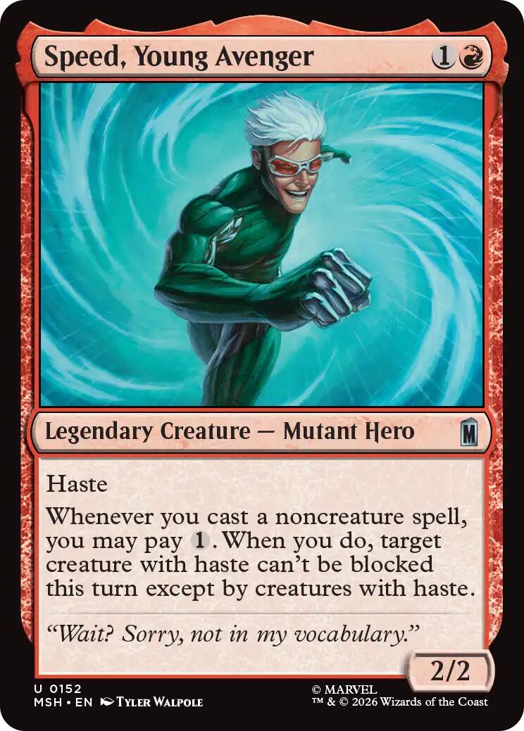 Speed, Young Avenger