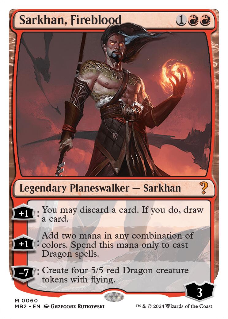 Sarkhan, Fireblood (White Border)