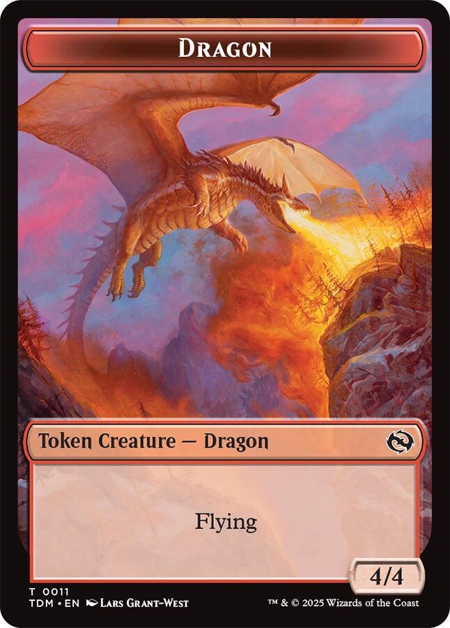 Reliquary Dragon // Dragon (0011) Double-Sided Token (Back)