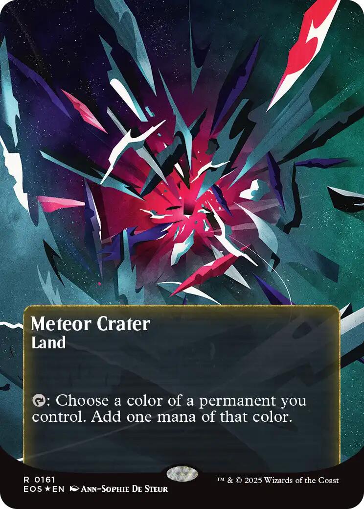Meteor Crater (0161) (Borderless) (Galaxy Foil)
