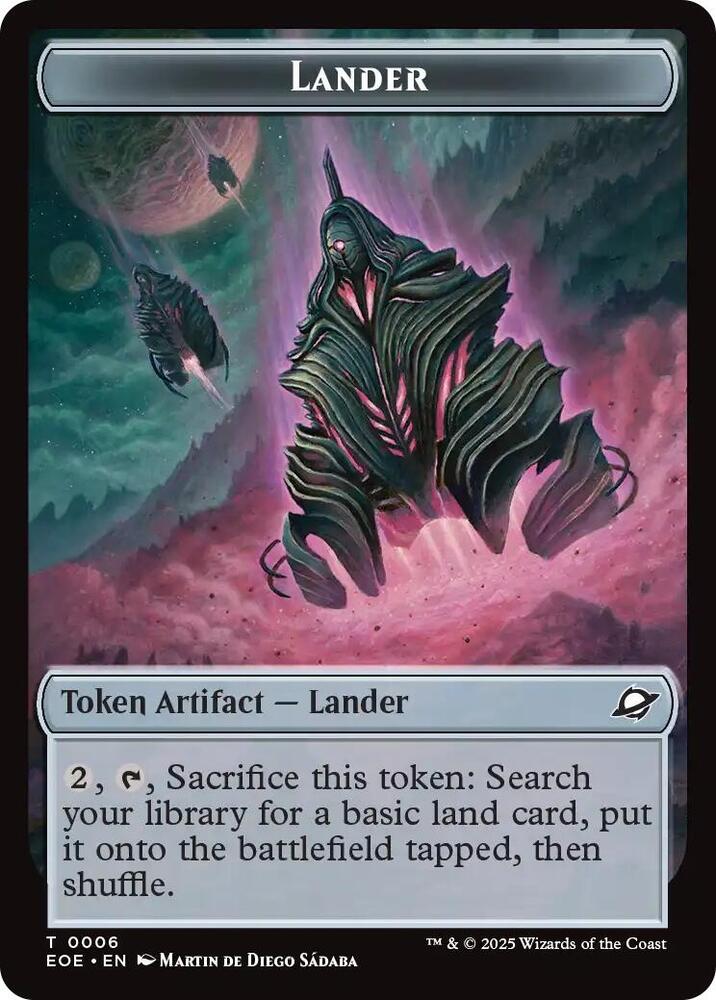 Drone // Lander (0006) Doubled-Sided Token (Back)