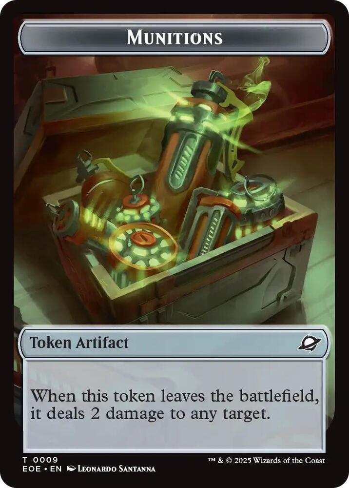 Robot // Munitions Double-Sided Token (Back)