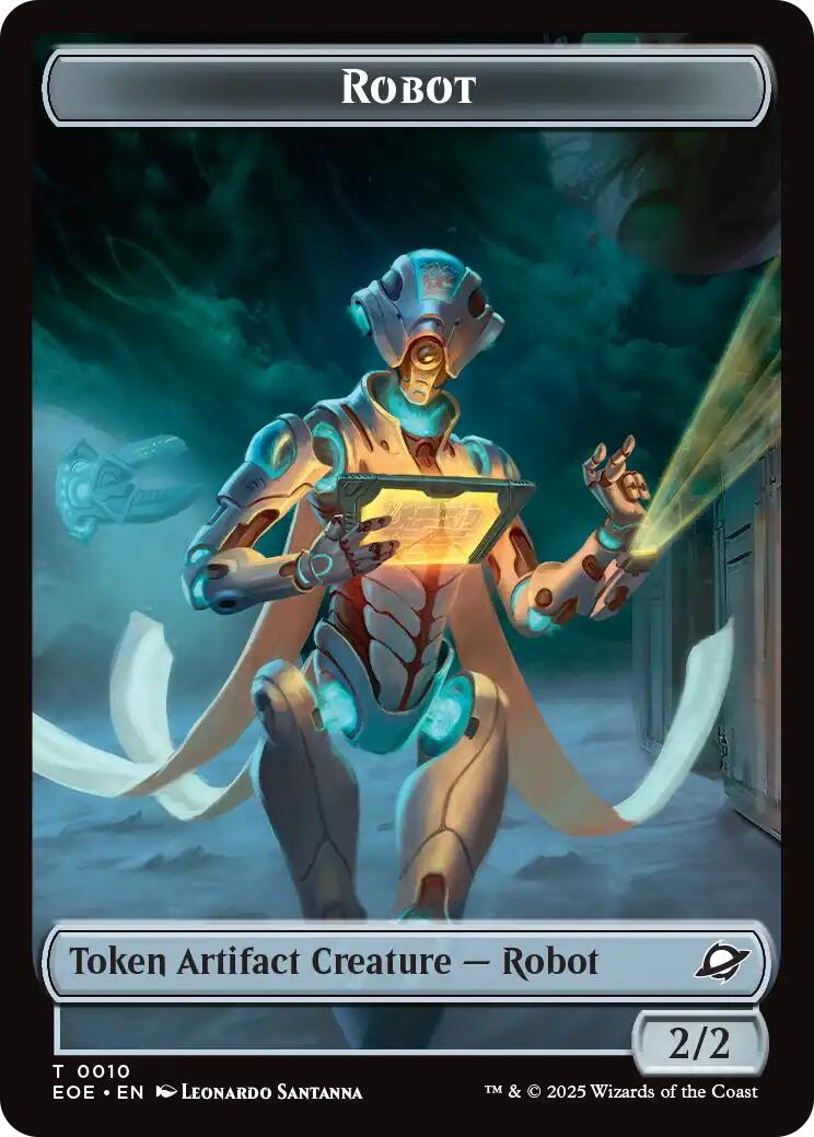 Robot // Lander (0008) Double-Sided Token