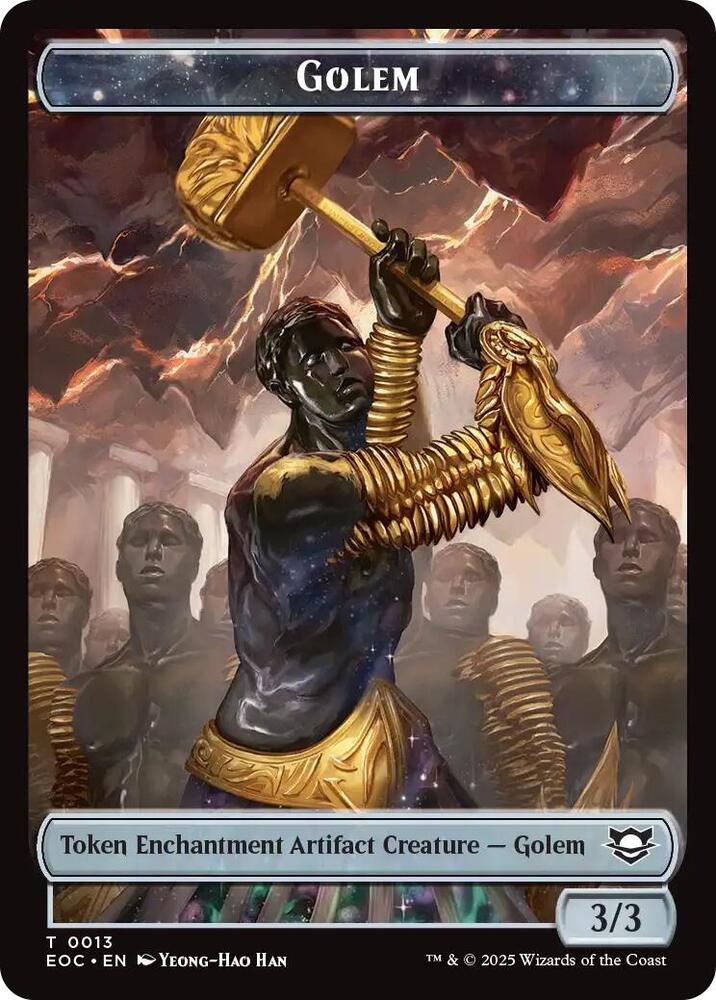 Shapeshifter // Golem (0013) Double-Sided Token (Back)
