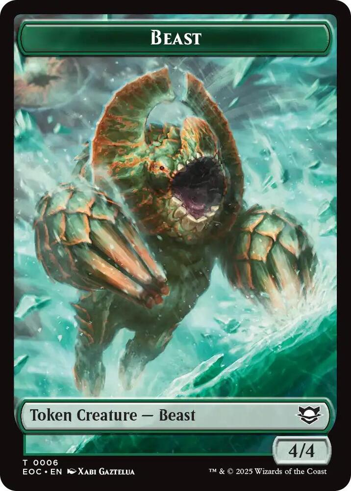 Thopter // Beast (0006) Double-Sided Token (Back)