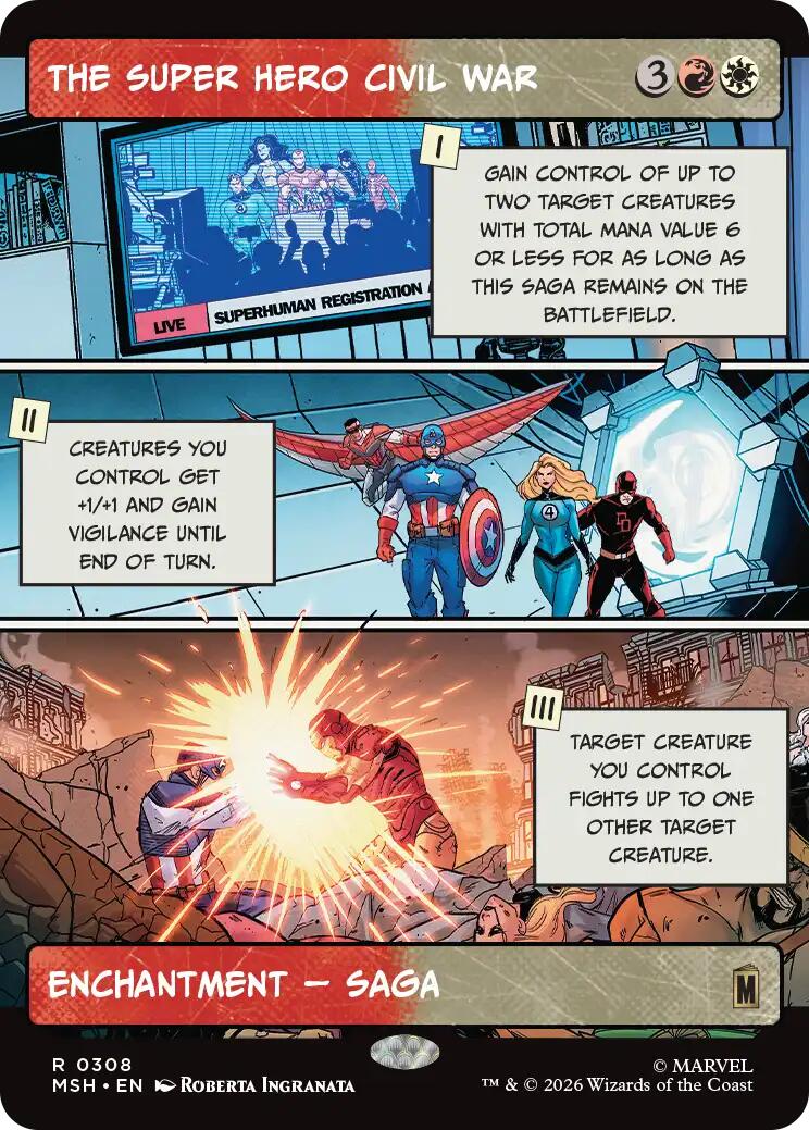 The Super Hero Civil War (Borderless)