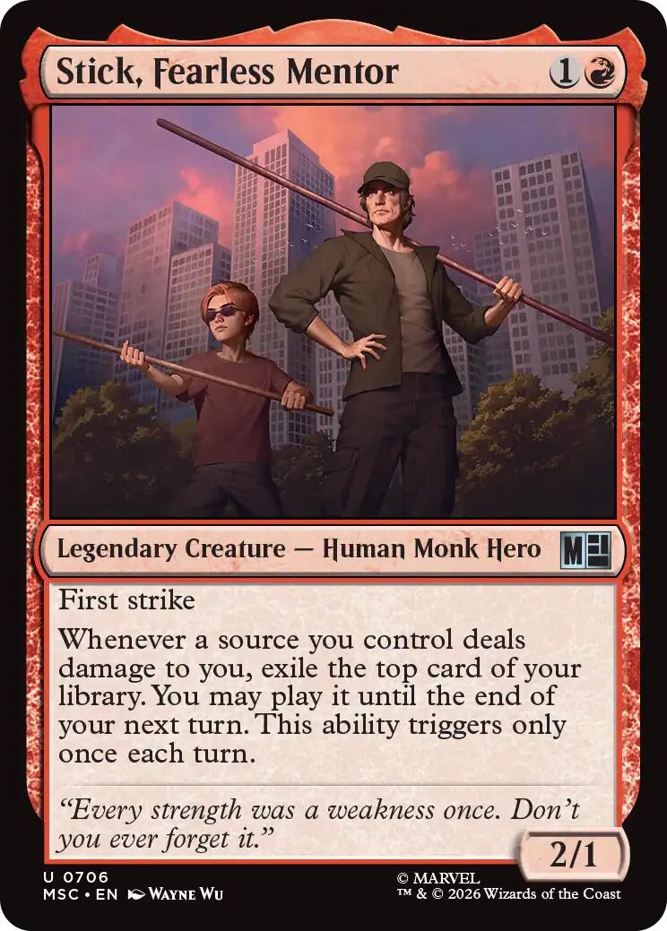 Stick, Fearless Mentor